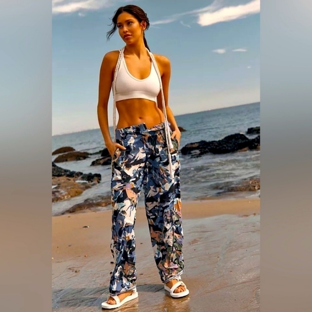 FP Movement by Free People Mesmerize Me Cargo Pants in Violet Splendor Camo - Picture 6 of 12